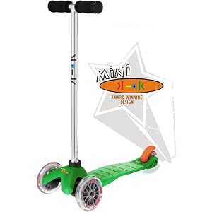 Mini Kick Scooter - GREEN, for kids age 3-5, winner of the Oppenheim Toy Portfolio Gold... by 