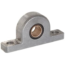 Spyraflo PB2-500-B Aluminum Pillow-Block With 1/2" Inner Diameter SAE-840 Oil Impregnated Bronze Bearing