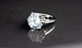 A very large stone Diamante Crystal Ring med size