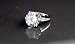 A very large stone Diamante Crystal Ring med size