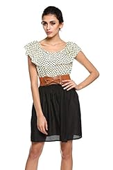 Chiffon/Crepe Polka Dot Print Tunic 