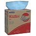 Kimberly-Clark Wypall X70 Disposable Wiper, 16-51/64" Length x 9-3/32" Width, Blue (10 Cartons of 100)