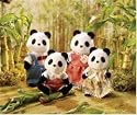 Calico Critters Wilder Panda Bear Family