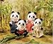 Calico Critters Wilder Panda Bear Family