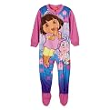 Toddler Girls' Dora Blanket Sleeper Pink