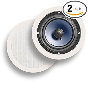 Polk Audio RC60i In-Ceiling / In-Wall Speakers (Pair, White)