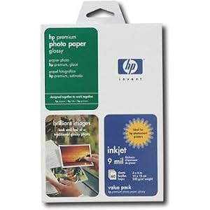Hewlett-Packard-HP-Premium-Glossy-Photo-Paper-Q1989A-60-Sheets-Impressive-Vibrant-Color-Popular