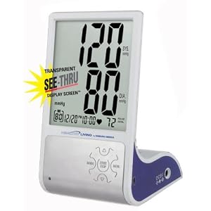 Samsung Healthy Living BSP-4007 Premium Deluxe Thinline See-Thru Flat Screen Blood Pressure Monitor with Irregular Heartbeat Detector