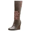 Original Dr. Scholl's Women's  Folklore Wedge Boot,Brown Text,10 M