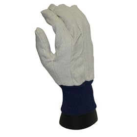 PIP WA8124A-AMZ Brahma Men's Large Glove Cotton Canvas, White, 1 Dozen
