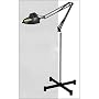 Black Magnifier Lamp Magnifying Light with Wheel Floor Stand & Table Clamp