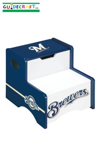 Kitchen: Guidecraft 11216 Milwaukee Brewers Storage Step Up