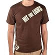 HIT THE LIGHTS - Logo - Brown T-shirt