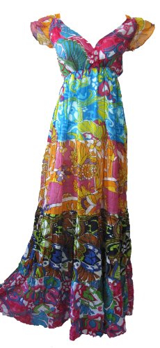 Buy the grace eboutique boho 5 tier maxi color grecian gorgeous flowly summer dress
