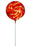 Barcana Illuminated Fiberglass 43-1/2-Inch Lollipop Swirl, Green/White