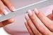 50 Nail File Mini Disposable, Compact Premium Nail Files in Bulk Manicure Hand White Sanding 100/100 Grit