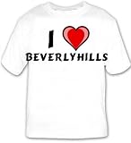 I Love Beverlyhills T-shirt Large White