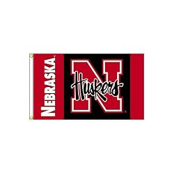 Nebraska Cornhuskers NCAA 3' x 5' Single Sided Banner Flag by BSI Products Inc.