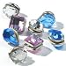 Conair HJ1RPX Quick Gems Hair Jeweler Replacement Pack with 3 Colors, Pink, Blue and Crystal