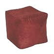 Paprika Cube Tuffet Urban Suede By Elite Furniture