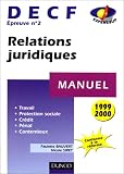 Revue Dunod  / Relations juridiques: Manuel DECF (épreuve n° 2), travail, protection sociale, crédit, pénal, contentieux