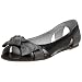 Pink Studio Women's Ivette Open Toe Bow Flat