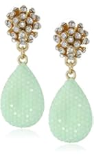 Shiny Post-with-Drop Earrings