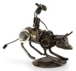 Iron sculpture, 'Rustic Bull Ride'