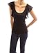 PattyBoutik Women's Scoop Neck Flutter Tank Top