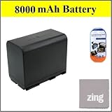 Canon XL2 Professional Camcorder Battery - Premium BP-970 Battery + LCD Screen Protectors + Micro Fiber Cleaning Cloth