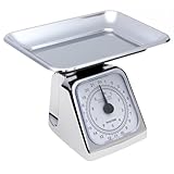 Salter 074 22-Pound Extra High Capacity Mechanical Kitchen Scale with Tray, Chrome