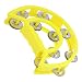 Rosallini Kids Nonslip Grip Yellow Moon Shape Shaking Tambourine Toy
