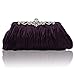 kingluck Silk Cocktail Evening Handbags/Clutches in Gorgeous Silk More Colors Availabl (purple)