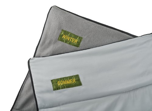 ADAC 70075 Sac de couchage couette 3 en 1 2 personnes 165 x 210 cm