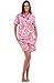 Del Rossa Women's 100% Cotton Short Sleeve Pj Set with Pajama Shorts