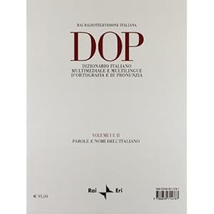 DOP. Dizionario italiano multimediale e multilingue d'ortografia e di pronunuzia