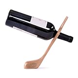 Golf Club Balancing Wine Bottle Holder, Maple