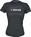 I Heart (Love) Edward Women's Tee Shirt in 6 Colors Small thru XXL