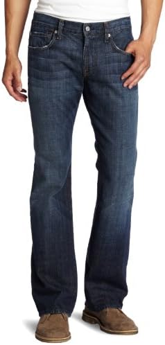 7 For All Mankind Men's Brett Slim Bootcut Jean in New York Dark