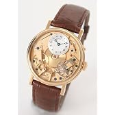 [ブレゲ]Breguet 腕時計 トラディション YG金無垢 手巻き パワーリザーブ クロコレザー ブラウン/シルバー＆ゴールドスケルトン 7027BA/11/9V6 メンズ [並行輸入品]
