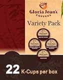 Gloria Jean's FLAVORED Variety Pack 22 K-Cups for Keurig Brewers