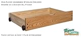 Oak Front Platform Bed Storage Drawers - Free Standing - Solid Wood - Hand Rubbed Danish Oil Oak Front Platform Bed Storage Drawers - Free Standing - Solid Wood - Hand Rubbed Danish Oil