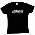 Flirty Diva Tees Woman's LooseFit T-Shirt-Stronger Average Mom-Black