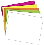 School Smart Poster Board - 11 x 14 - Pack of 50 - Assorted Neon Colors