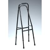 Grand Line Bariatric Heavy Duty Tall Side Walker in Black