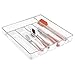 iDesign Linus BPA-Free Plastic Divided Drawer Organizer Tray-13.5