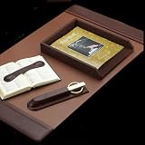 Tan Leather Desk Pad 20x34