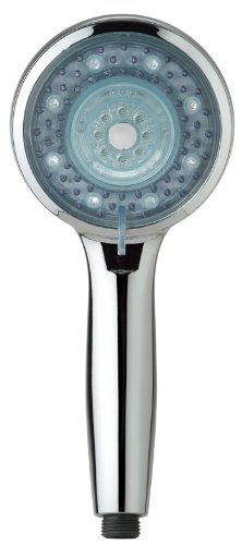 Design LED Handbrause Duschkopf Brausekopf chrom