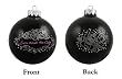 HBO Sex And The City Black Rose Glass Ball Christmas Ornament 4"