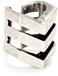 TomTom Jewelry "Future 70s" Oxidized Sterling Silver-Plated Chevron Ring